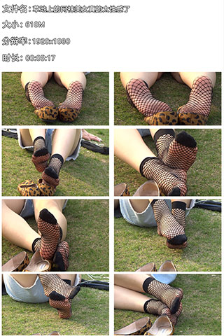 【视频】草地上的网袜美女真的太性感了