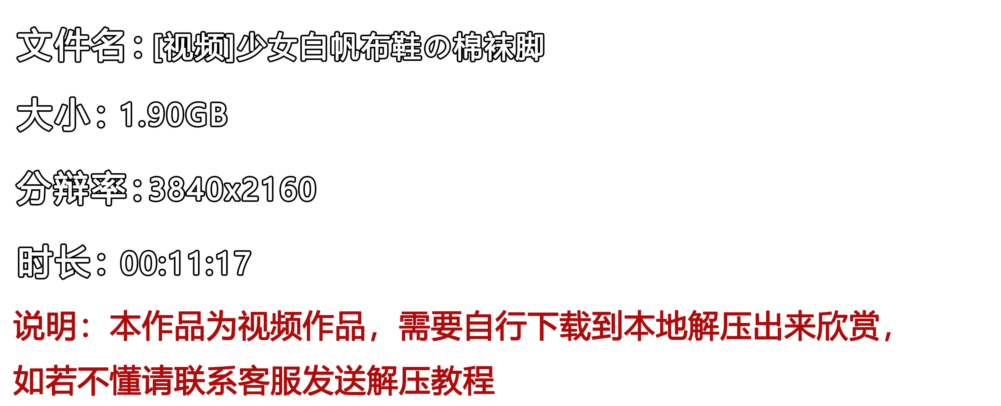 《[视频]少女白帆布鞋の棉袜脚》作品图