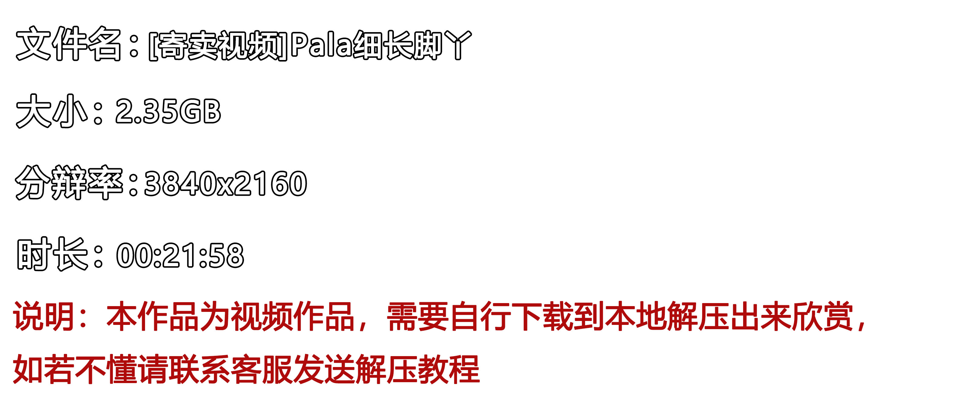 《[寄卖视频]Pala细长脚丫》作品图