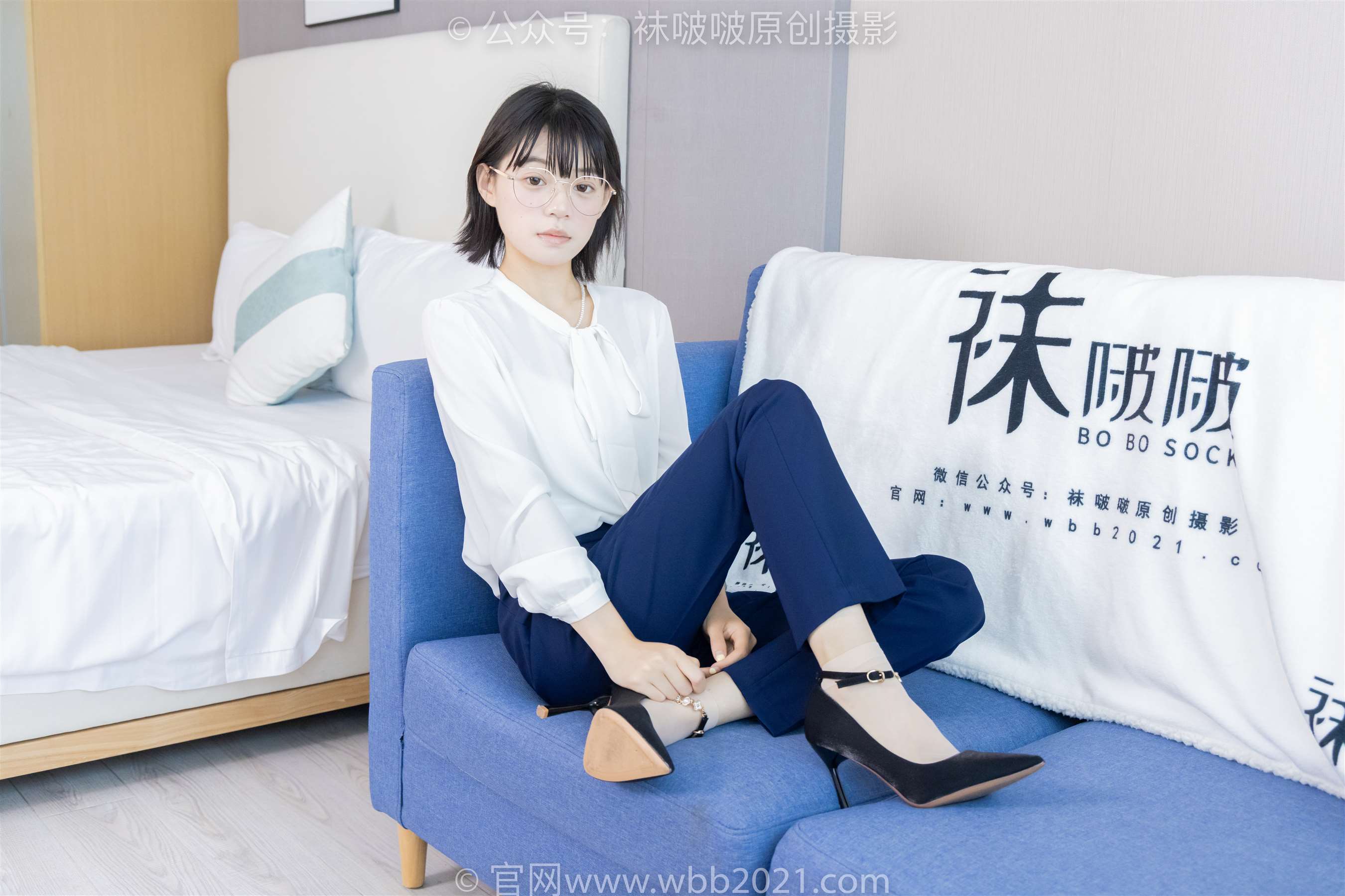 《[袜啵啵] 461期 糯米-高跟鞋、短肉丝-脚尖加固款、裸足(带视频)【145P+1V/6.73G】》作品图
