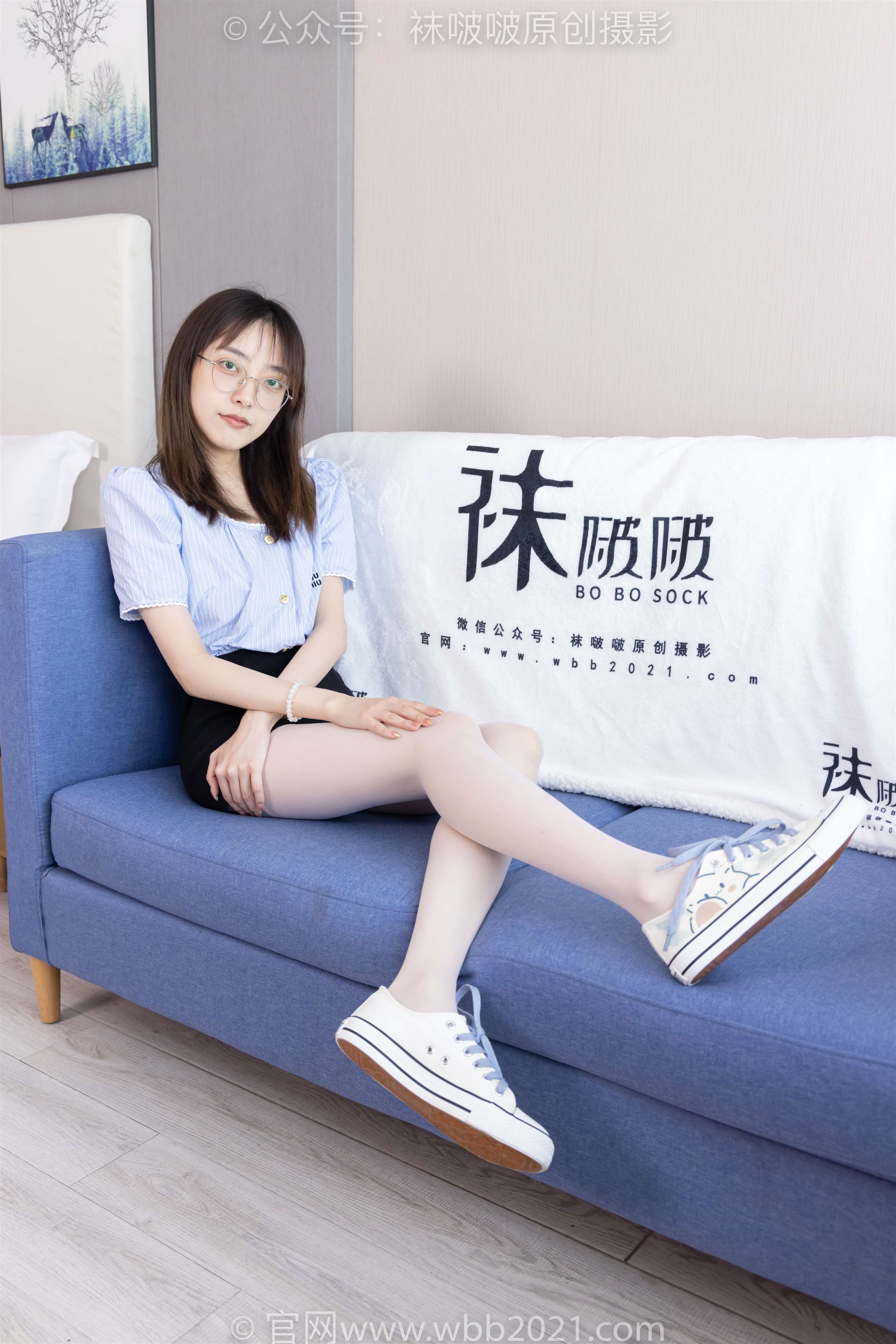 《[袜啵啵] 467期 稚予-板鞋、白丝(带视频)【150P+1V/6.72G】》作品图